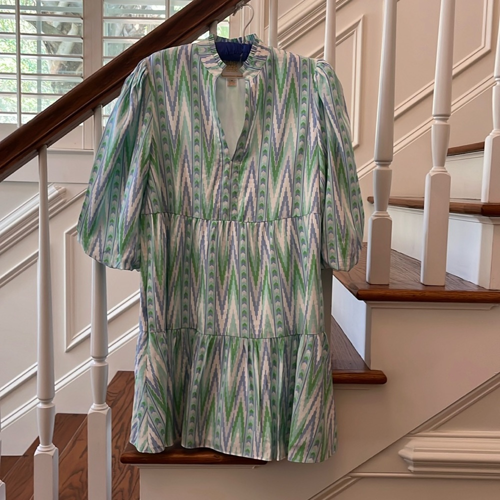 Green and Blue Emily McCarthy Dress
